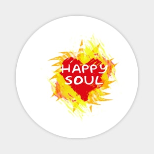 Happy Soul HeartFire Design Magnet